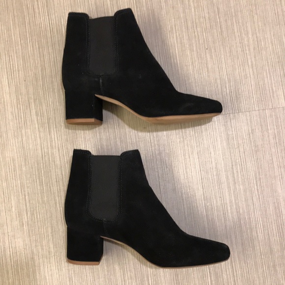 Madewell Shoes - Madewell black suede booties 6